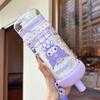 Sanrio Cartoon Tea Infuser: Cute Portable Water Cup with Straw for Girls