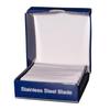100 Disposable Stainless Steel Razors for Beard, Eyebrows & Hair Trimming