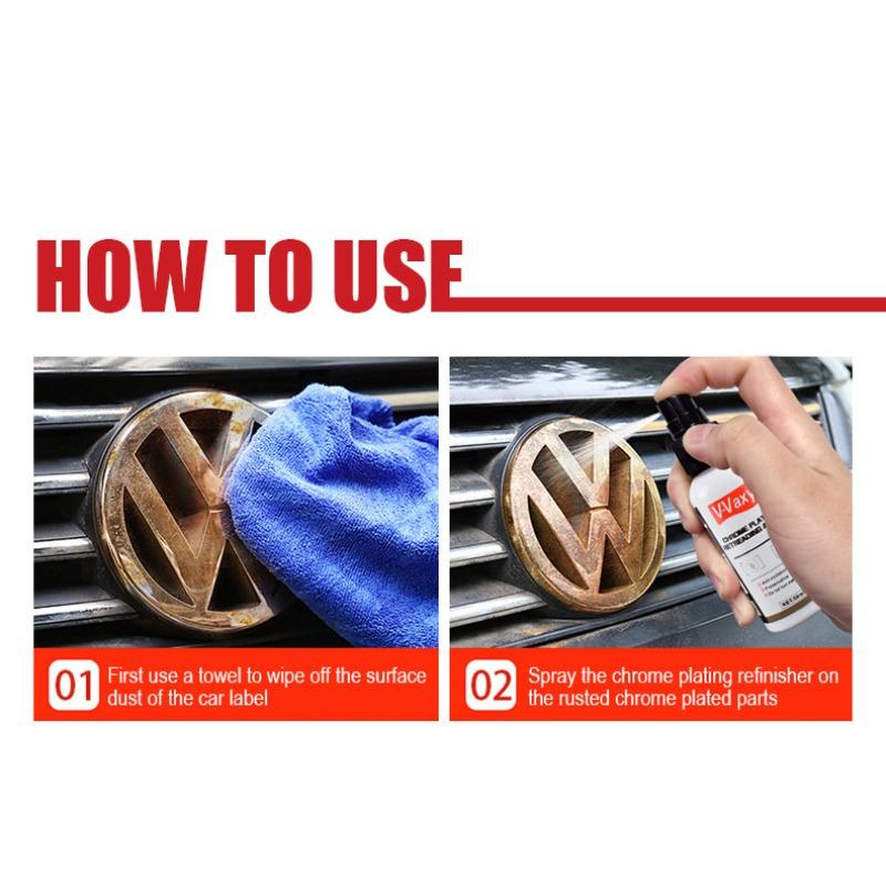 Rostlöser-Spray, Metall-Rostlöser-Spray auf Wasserbasis, sofortige Rostentfernung, 50 ml, multifunktionaler Metall-Rostlöser für die meisten Metallmaterialien