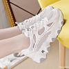 2025 Summer Mesh Shoes Fashion Height Increasing White Shoe Casual Breathable Sneakers Trendy Women Vulcanized Shoes Mujer