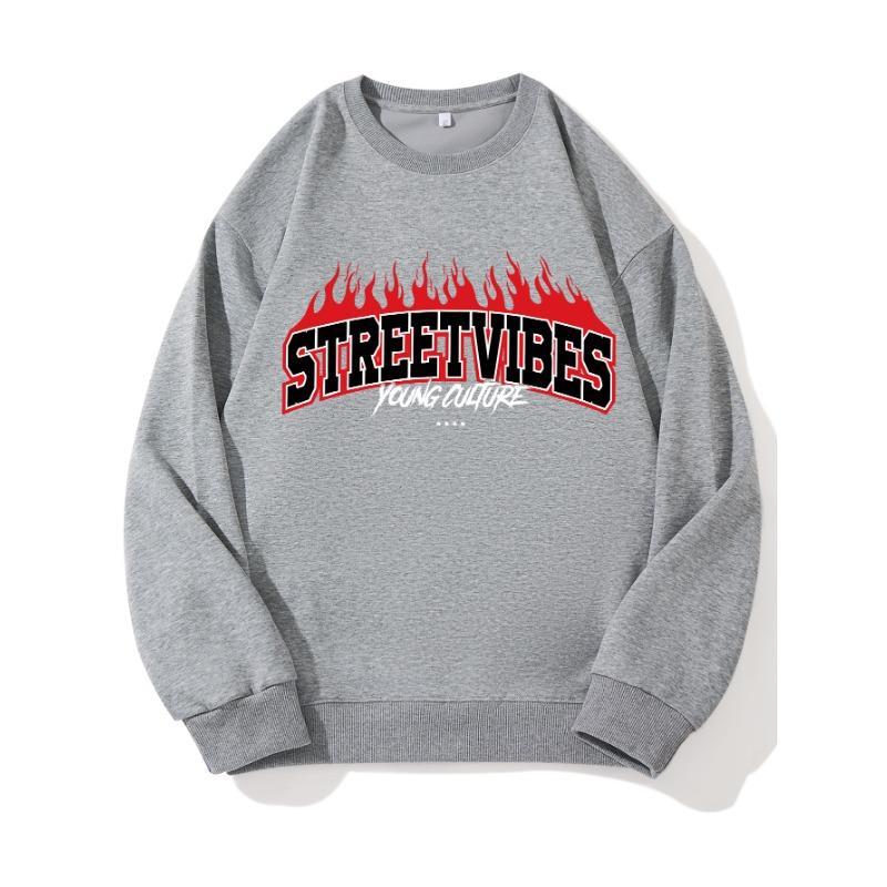 

Модный топ с принтом Red Fire Seedlings, повседневная спортивная одежда на осень и зиму, хлопковая толстовка XXL слоновая кость