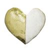 Pillowcase Ultra Soft Heat Transfer Printing Home Decoration Double Color DIY Sequins Love Heart Shape Pillow Cushion Cover for Sofa
