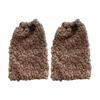 Women Vintage Warm Curly Furry Solid Color Leg Warmers Leg Covers Aesthetic Fuzzy Plush Boot Cuffs Socks for Winter Days