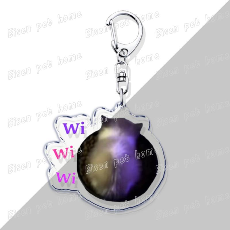Cute Hamster Keychains for Accessories Bag Wiwiwi Cat OIIA OIIA Meme Uia Meow Car Key Chain Ring Jewelry Gifts Keyrings