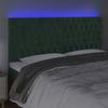 VidaXL LED Headboard Bedroom Furniture Double Bed Accessory Head of Bed Frame Interior Dark Green 3122823