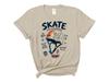Skatehjelm T-shirt Retro Skate Grafisk Skater Streetwear T-shirt