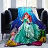 1 pezzo, Avventura Sottomarina: Coperta Magica per la Casa di Ariel Perfetta per il Tuo Soggiorno, Camera da Letto