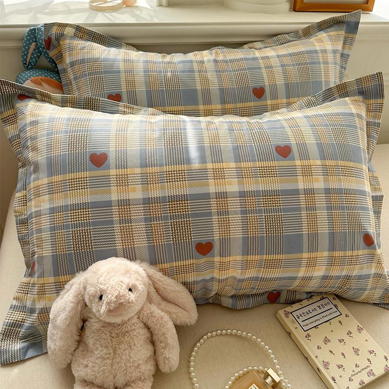 100% Baumwolle Kissenbezug Set - Zwei Stück: Einzeln 40x60cm, Extra Groß 48x74cm, Kernbezug 50x80cm