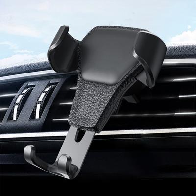 Soporte universal para teléfono con clip para ventilación de coche, compatible con iPhone y Samsung.