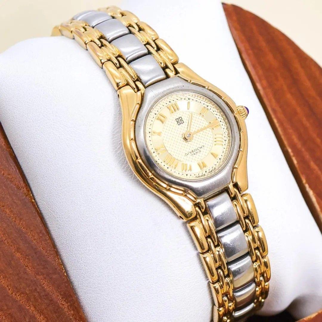 Used Operation GIVENCHY watch Roman gold combination color silver 3785