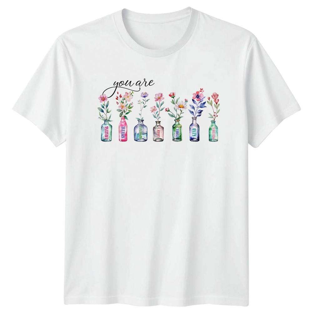 You Are Amazing Special Important TShirt Christian Floral Inspirational Message S