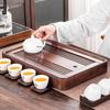 Wooden Tea Tray with Dual Drainage & Storage