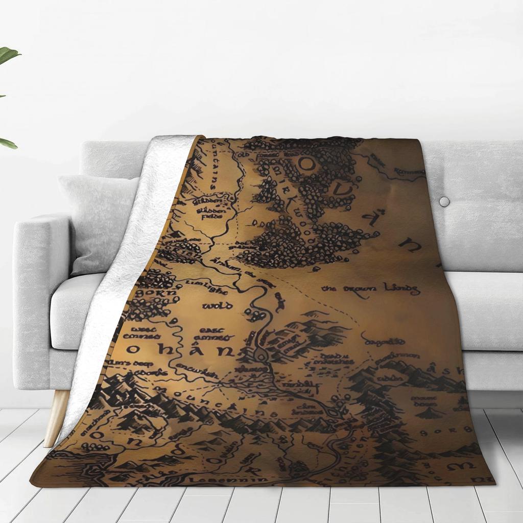 L-Lords Of The R-Rings Warm Soft Blankets Students Plush Throw Blanket Novelty Bedroom Flannel Bedspread Sofa Bed Cover