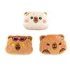 Capybara Cartoon Plush Brooch for Backpacks, Pendants, DIY Clothes, Shoes, and Hats Accessories