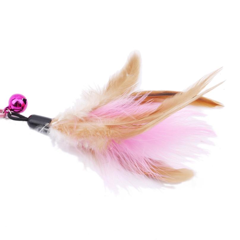 Pet Supplies Cat Toys Cute Design Plastic Wire Feather Pre-stick Cat Toy Interactive