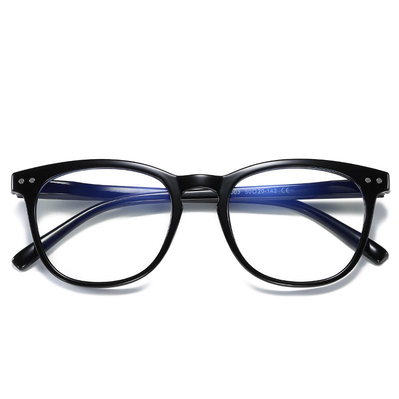 Blue Light Blocking Oval Shortsighted Computer Goggles Women Men Fashion Student Prescription Glasses Myopia -0.5 -0.75 To -6.0