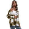 Casual Thick Plaid Cashmere Shirt Cardigan Women Winter Turn Down Collar Single Breasted Top S M L XL Fall
