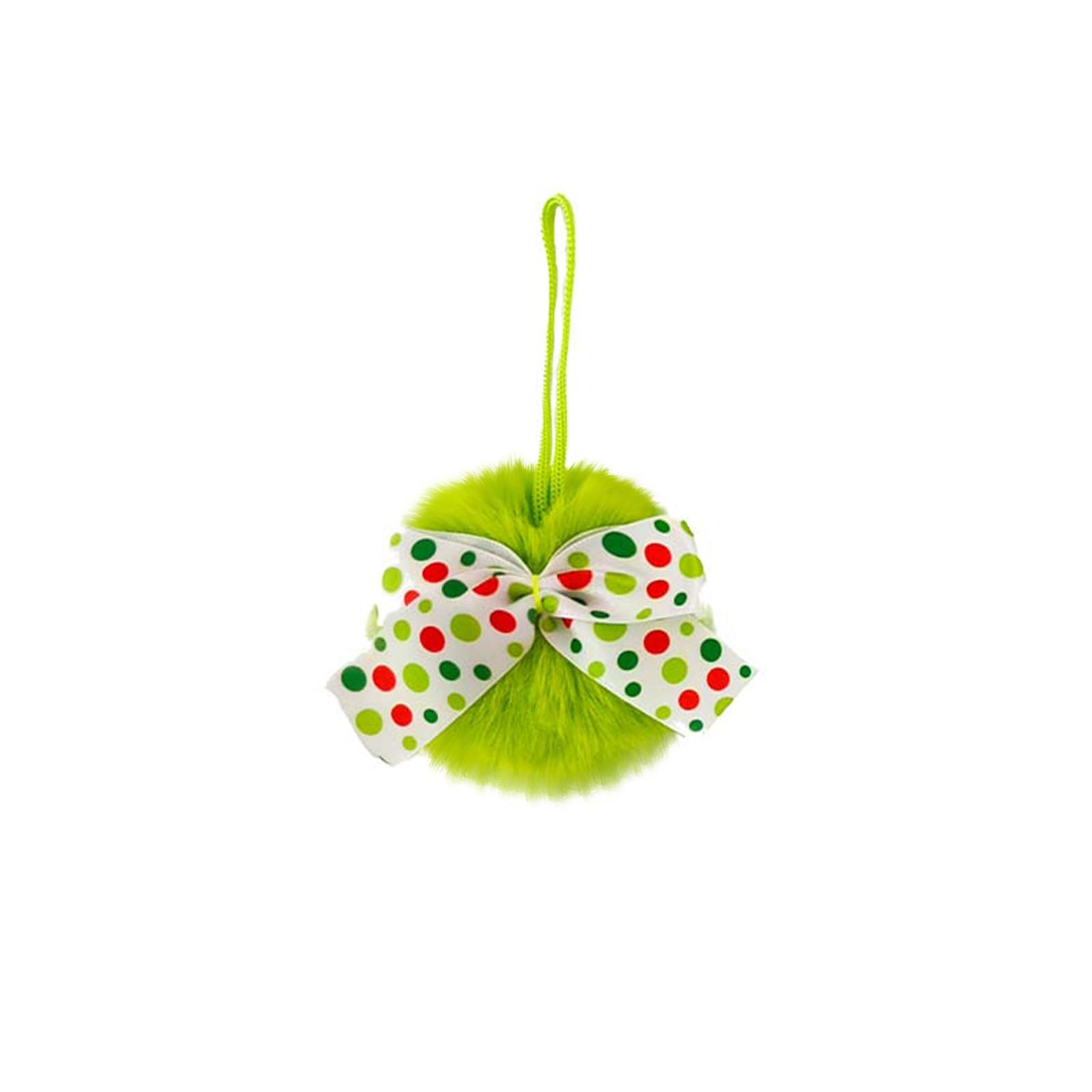 

Рождественский бант плюшевый шар подвеска, 8 см праздничное украшение для вечеринки, плюшевый шар декоративная подвеска, декоративная подвеска для рождественской елки. One Size