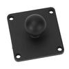 Rubber Ball Mount Base Aluminum Alloy AMPS Square Plate Durable Ball Mount Adapter Plate  for Cars
