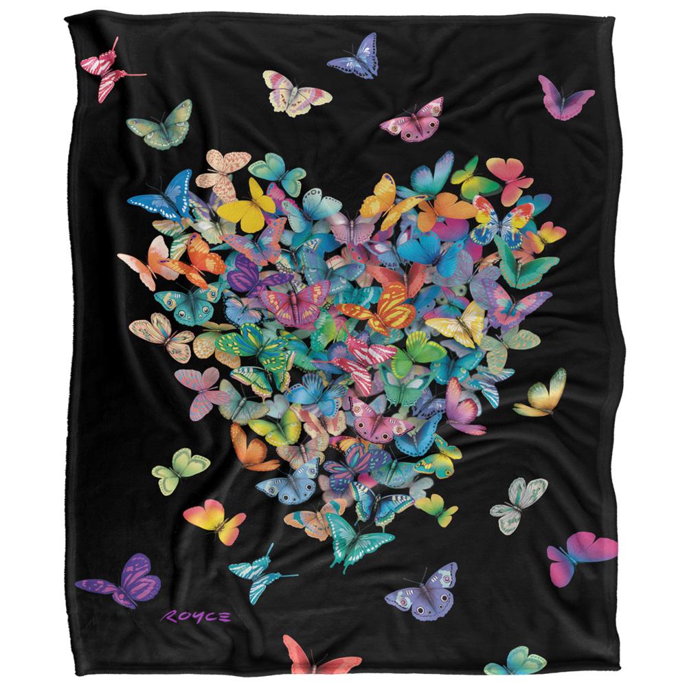 Royce McClure Wildheart Silky Butterflies Supersoft Blanket