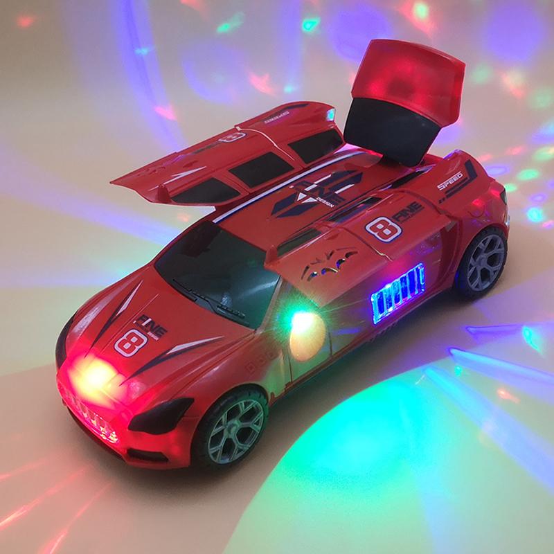 Elektrisches tanzendes Deformations-rotierendes Universal-Polizeiauto-Spielzeugauto-Jungenspielzeug-Kind ...Mädchenauto-Weihnachtsgeburtstagsgeschenk