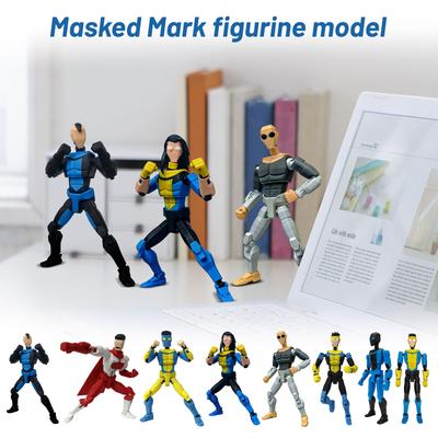 Ein 3D-gedrucktes Actionfigurenmodell   Aus *Invincible*, Mit Vollständig Beweglichen Gelenken. Dieses Sammlerspielzeug bietet ein sehr realistisches Aussehen