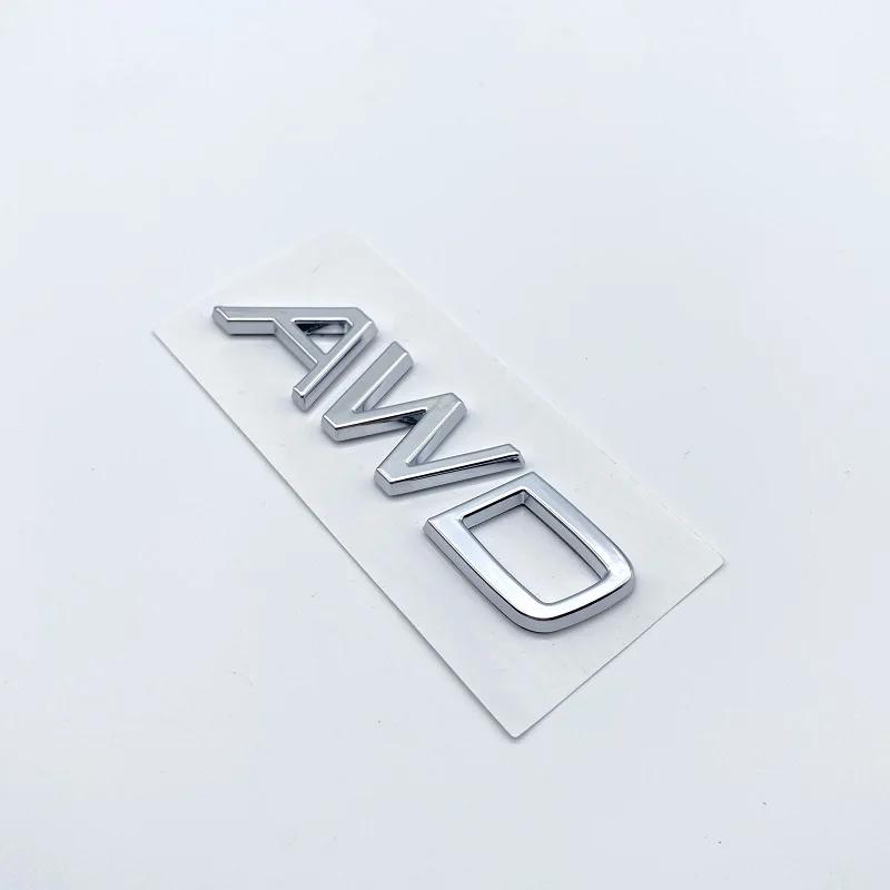 3D AWD T5 T6 Logo Emblem Badge Decal Car Sticker for Volvo S80 Car Stying Glossy Black Emblem Nameplate Car Modification