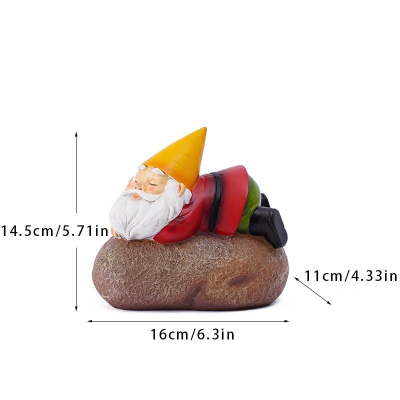 1Pcs Outdoor Solar Light Goblin Garden Resin Crafts Landscape Ornaments Atmosphere Home Exquisite Cute Gardening