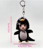 Acrylic Keychain with Fun Expression Design - Cute Penguin Bag Charm for Backpack Purse