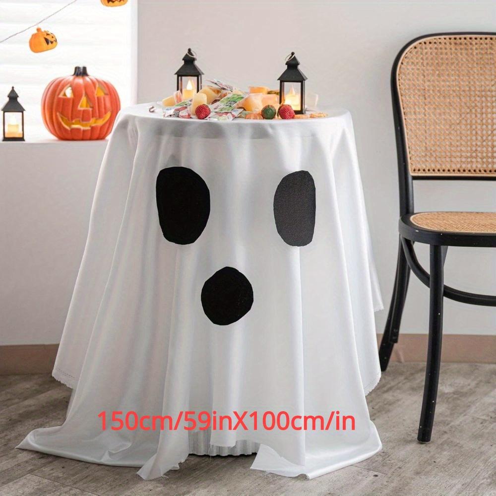 Halloween Tablecloth. Funny face design for party, home & holiday decor.