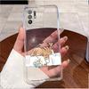 For Oppo A94 5G Reno 5Z CPH2211 Case Transparent Bumper Luxury Cute Love Heart Rabbit Funny Casing Back Cover Phone Case Fundas