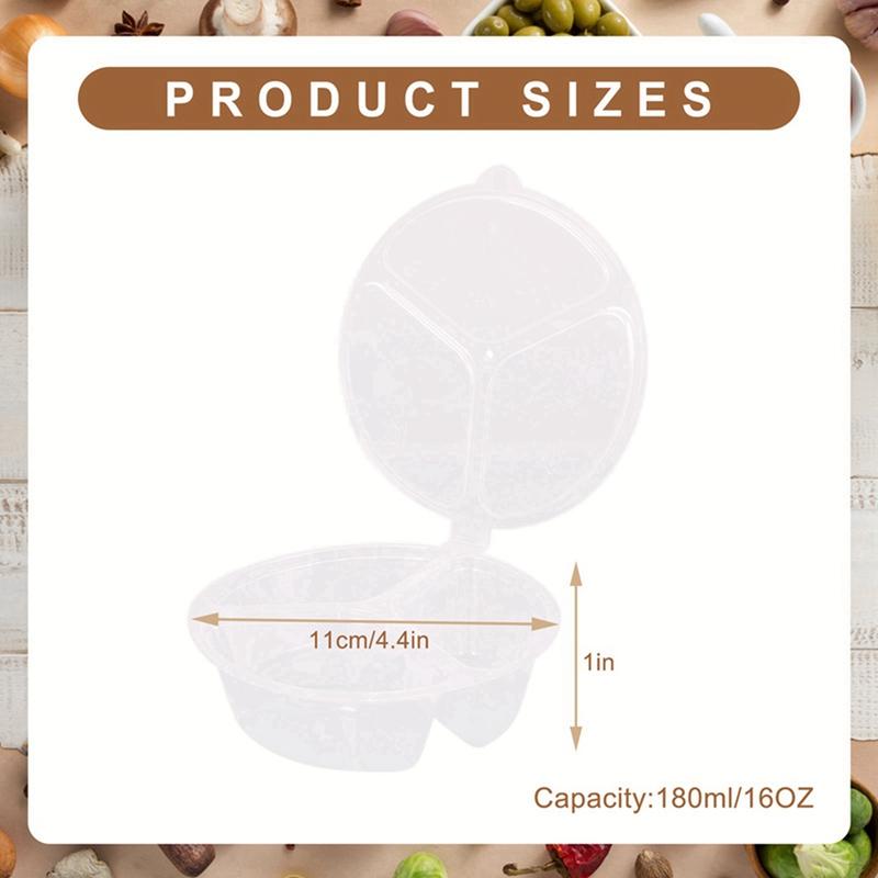 180ml Disposable Sauce Box Seasoning Box Condiment Containers with Lids