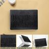 Compatible with MacBook Pro alligator leather hard case compatible with M4/M3/M2/M1 Max A2442/A2779/A2918/A2992/A3112/A3185/A3401 2021-2025 Black