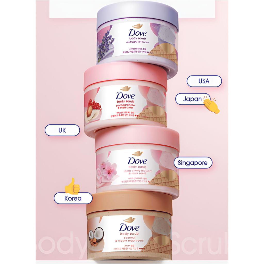 Dove tělový peeling 298 g (4 typy)
