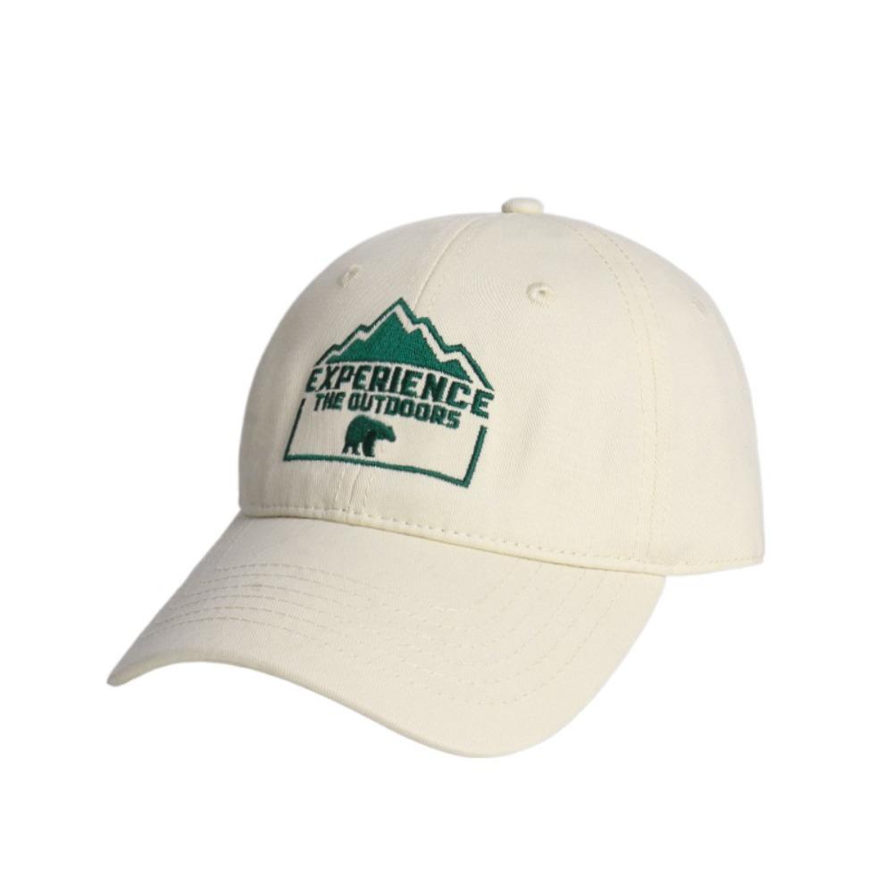 

Experence the Outdoor Letter Sun Hat Sunscreen Peaked Cap Fashion Embroidered Baseball Cap Girl бежевый