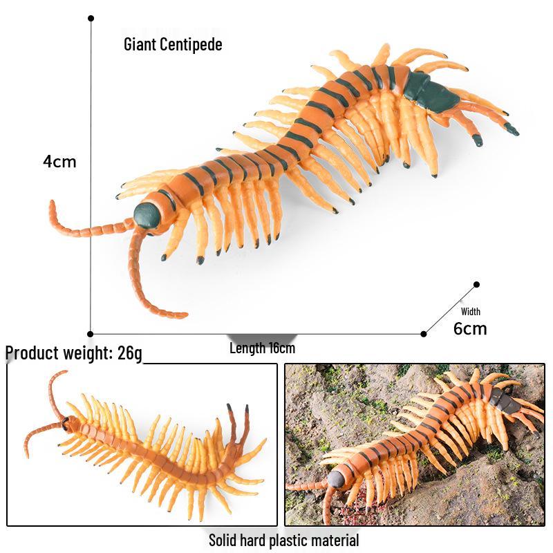 Centipede Crawling Insect Toy for Kids - Halloween Prank & Educational Ornament