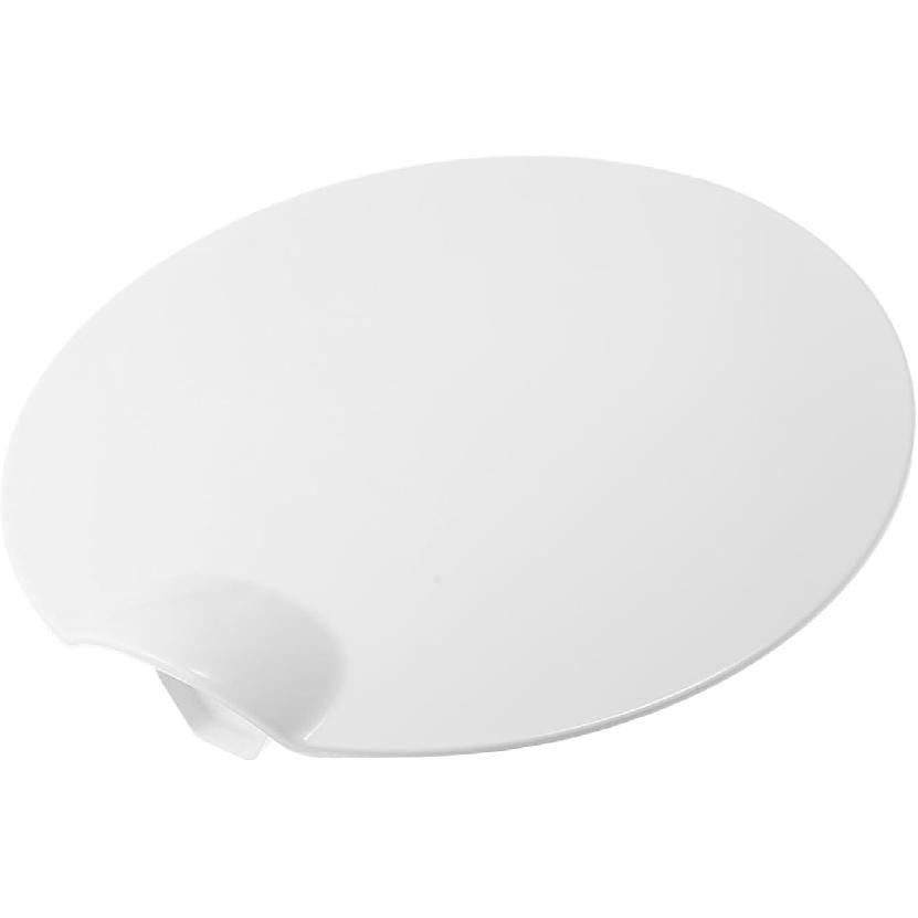 Fuel Gas Tank Filler Lid Door Fit for Ford F-150 2004-2008 4L3Z-99405A26-EAA 4L3Z99405A26EAA White Gas Tank Door Gas Door Replacement Auto