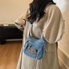 Retro Niche Denim Shoulder Bag Women's 2025 Autumn New Lazy Style Fashion Messenger Bag Casual Travel Bag