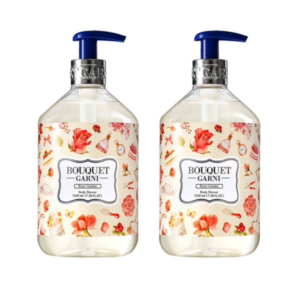 Bouquet Garni Rose Garden Body Shower 520ml*1Pc/2Pcs