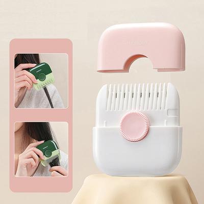 1/2 Stück 2 in 1 Babyhaarschnitt- und Frisierkamm Pony und abgebrochene Haare trimmen Pony-Trimmer Manuell Tragbarer Kinderhaarschneider