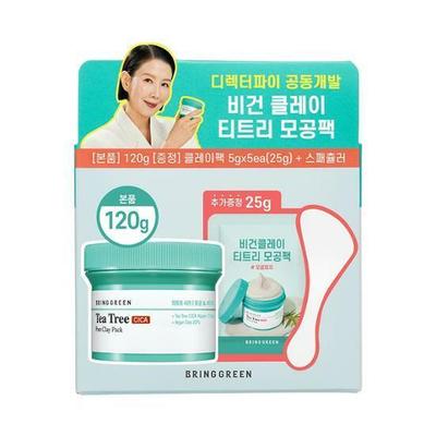 Tea Tree Cica Pore Clay Pack 120g Special Set (Clay Pack 5P + Spatula)