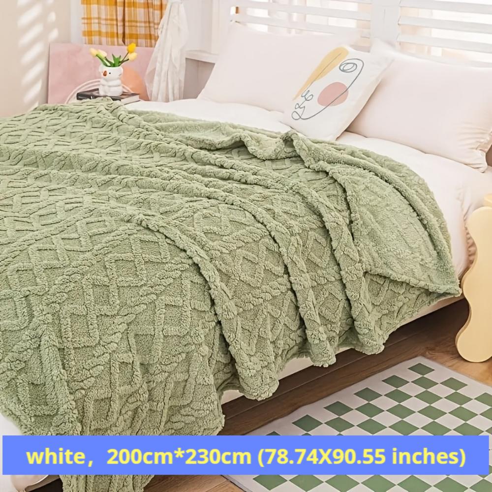 Jacquard Taft Fleece Blanket Coral Fleece Blanket Sofa Blanket Office Blanket Cross-border Blanket Pet Blanket