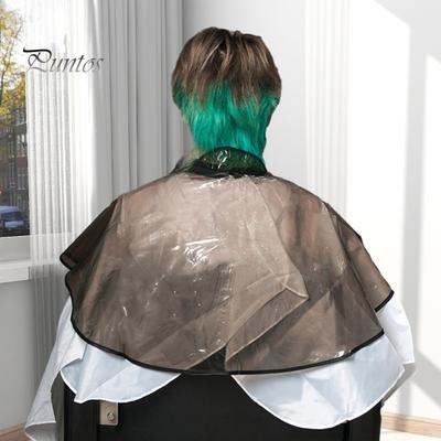 Professional Waterproof Hair Dye Cape Wrapped Round Neck Design Hairdressing Shawl Barber Shop Hair Cutting & Grooming Cape for Women Men