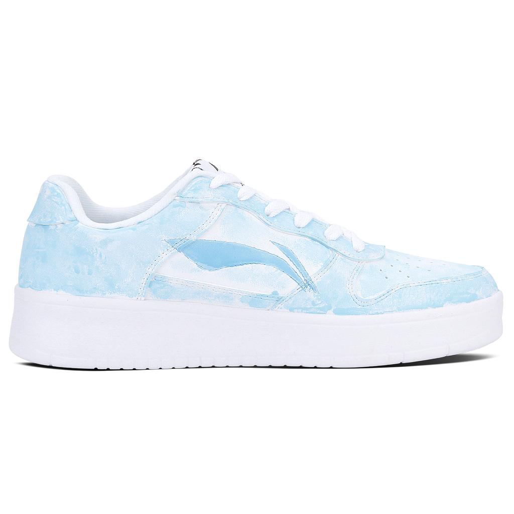 Li Ning Floating Boat Abrasion Resistant Low top Skateboard Shoes Unisex Sky Blue AGCS419-1(Team1455-1LD)