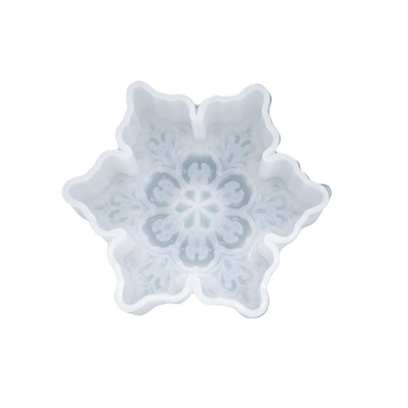 Christmas Silicone Snowflake Mold Candle Soap Diy Aromatherapy Plaster Candle Decorating Mould Candy Chocolate Making Tools