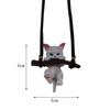 Creative Car Rearview Mirror Pendant Cute Cat Branch Swing Hanging Pendant Car Interior Decoration Car Interior Accessories