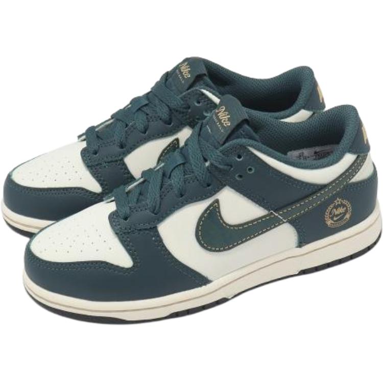 Nike Dunk Low PS Deep Jungle Kids Sneakers Green Pale-Ivory Vintage-Green FB9108-301