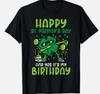 Happy St Patricks Day Birthday Shamrock Dab Bday Party S T Shirt