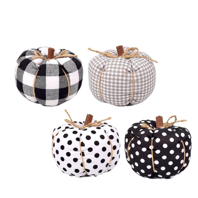 652F 4 st Blandade Höstfestival Tyginslagning Konstgjorda Pumpor Hem- och Kontorsdekorationer