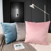 Solid Color European Style Pillow Case Office Velvet Pillow Home Waist Pillow Cushion